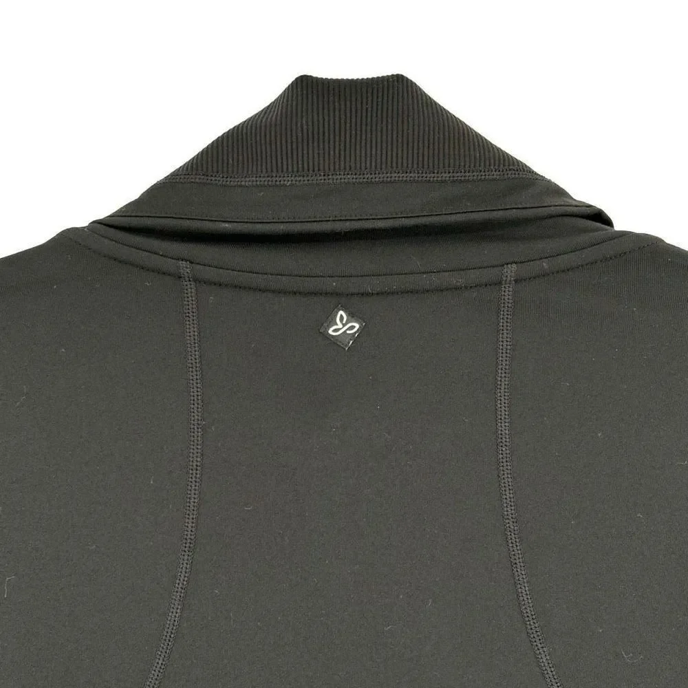 Prana Full Zip‎ High Neck Athletic Jacket Black Large